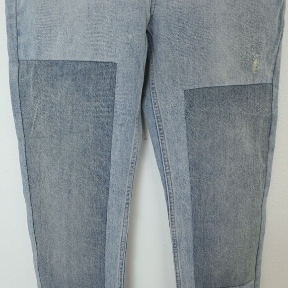 Everlane 90's Cheeky Jean Size 26 Regular Patched Blue Denim Organic Cotton B70 - Picture 5 of 6